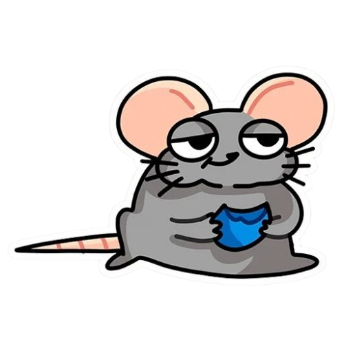 Bravey’s friendly gray mouse mascot